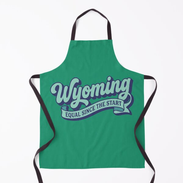 Item preview, Wyoming Equal Since The Start Retro 3D Script Americana Art designed and sold by Cozy-Old-Pub.