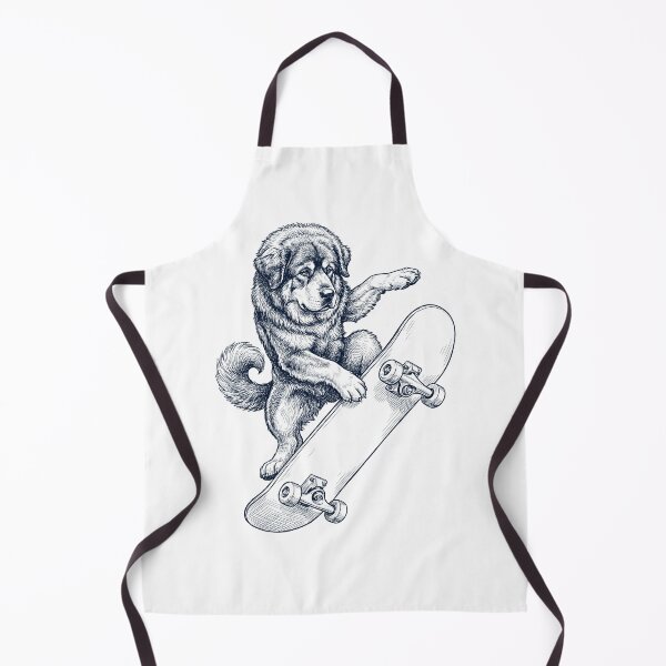 Item preview, Vintage Tibetan Mastiff Skateboarding Skate Dog Dad Lover designed and sold by DoodleTortle.