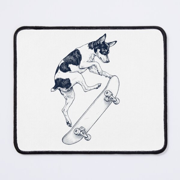 Item preview, Vintage Toy Fox Terrier Skateboarding Skate Dog Dad Lover designed and sold by DoodleTortle.