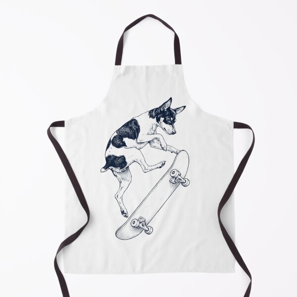 Item preview, Vintage Toy Fox Terrier Skateboarding Skate Dog Dad Lover designed and sold by DoodleTortle.