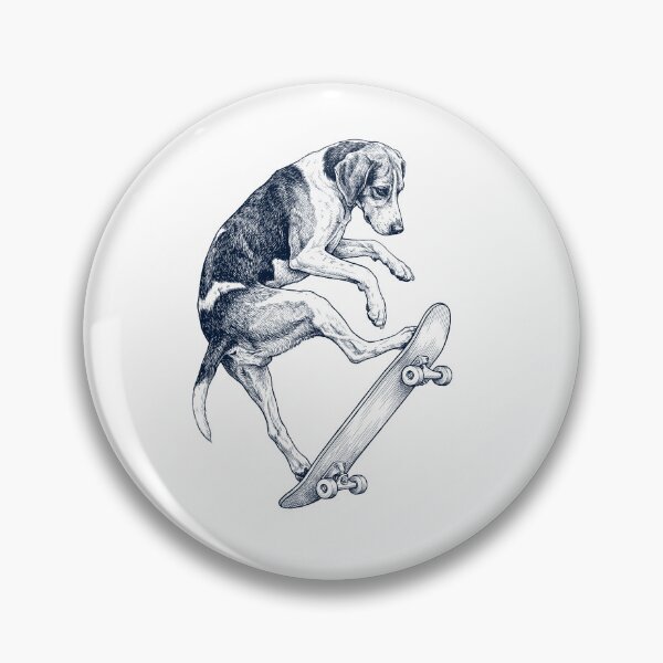 Item preview, Vintage Treeing Walker Coonhound Skateboarding Skate Dog Dad Lover designed and sold by DoodleTortle.