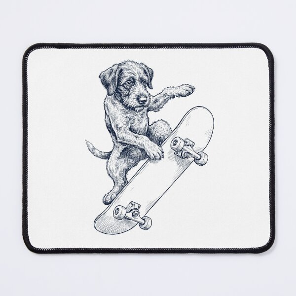 Item preview, Vintage Wirehaired Pointing Griffon Skateboarding Skate Dog Dad Lover designed and sold by DoodleTortle.