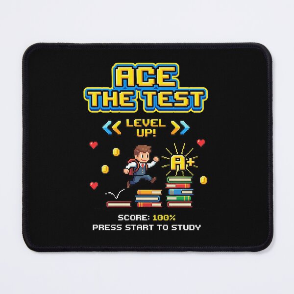 Item preview, Ace-The-Test-Pixel-Gamer-Style-Level-Up-Test-Day-Motivation  designed and sold by w66aboo.