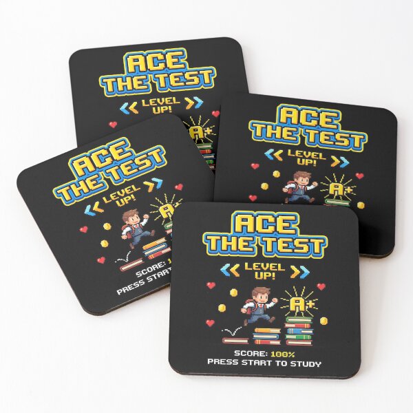 Item preview, Ace-The-Test-Pixel-Gamer-Style-Level-Up-Test-Day-Motivation  designed and sold by w66aboo.