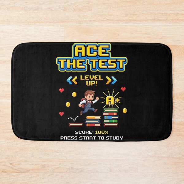 Item preview, Ace-The-Test-Pixel-Gamer-Style-Level-Up-Test-Day-Motivation  designed and sold by w66aboo.