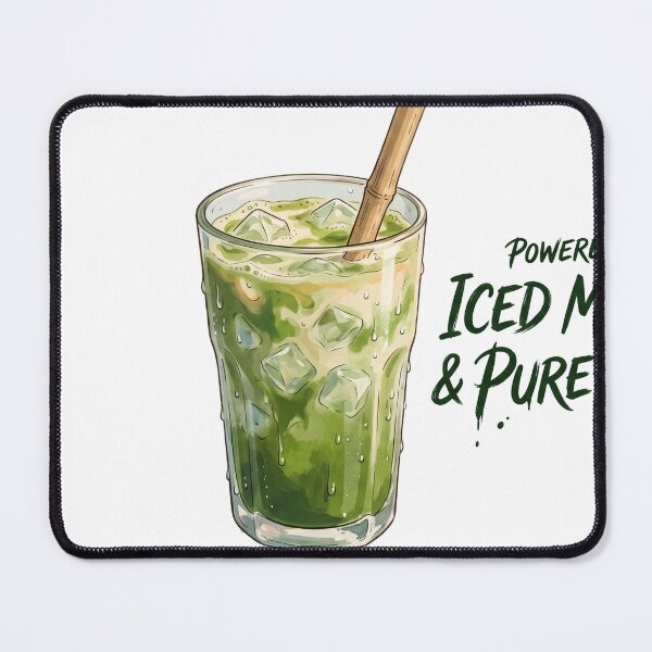 Item preview, Cozy Anime Style Iced Matcha Latte designed and sold by ModMotiff.