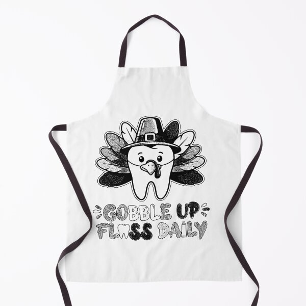 Item preview, Funny Retro Thanksgiving Turkey Tooth Gobble Up Floss Daily designed and sold by graphixpolash.
