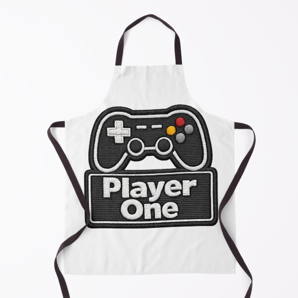 Item preview, Player One Gamer Patch - Embroidered Retro Controller Art designed and sold by myforestfog.