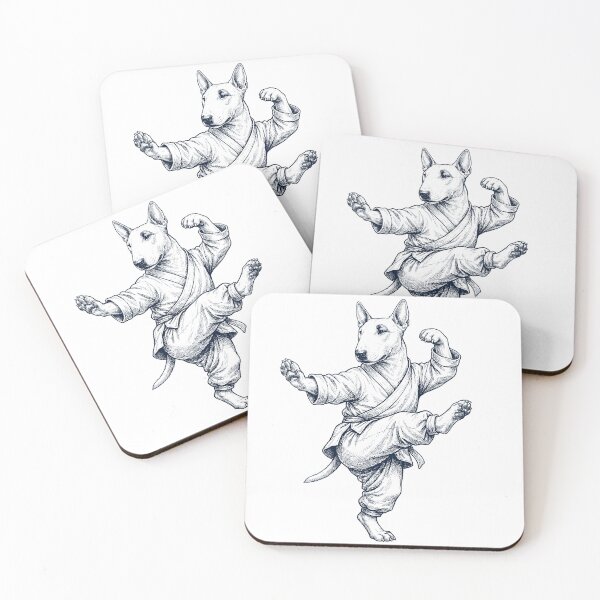 Item preview, Vintage Bull Terrier Doing Kung Fu Martial Art Dog Lover designed and sold by TerryConnells.
