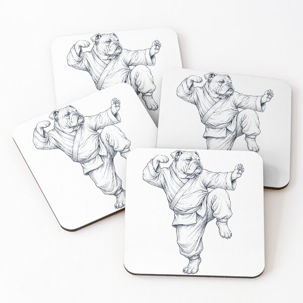 Item preview, Vintage Bulldog Doing Kung Fu Martial Art Dog Lover designed and sold by TerryConnells.