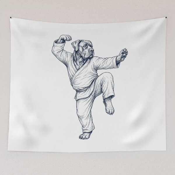 Item preview, Vintage Cane Corso Doing Kung Fu Martial Art Dog Lover designed and sold by TerryConnells.