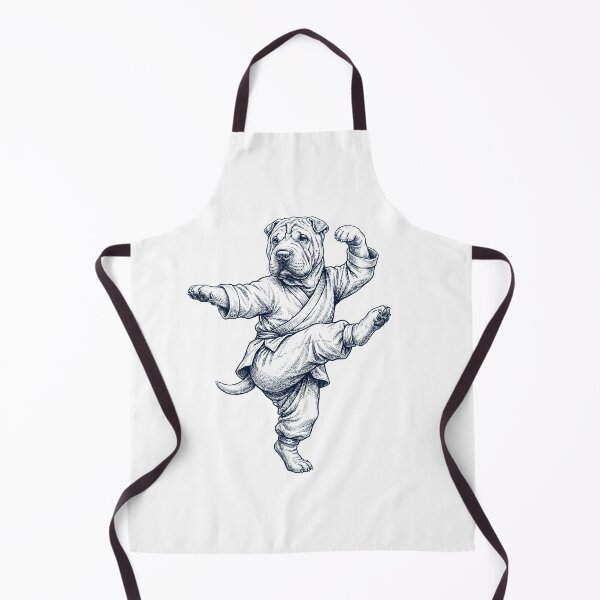 Item preview, Vintage Chinese Shar Pei Doing Kung Fu Martial Art Dog Lover designed and sold by TerryConnells.