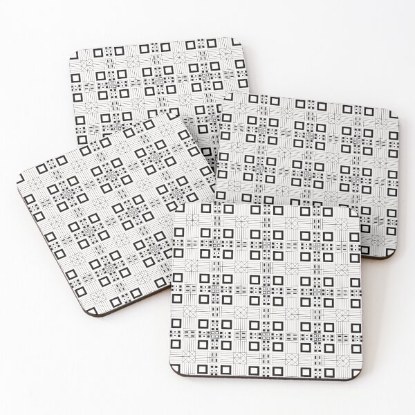 Item preview, Geometric Monochrome Pattern ADG P25.P01.109 designed and sold by Space & Care - Art Deco GeoMetrica.