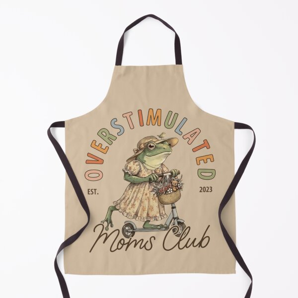 Item preview, Overstimulated Moms Club Vintage Frog Cottagecore Funny Mom Classic T-Shirt designed and sold by BeatriceJFling.