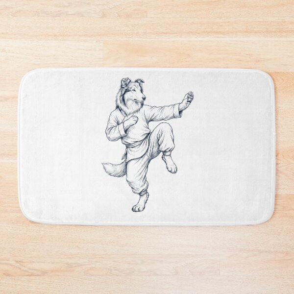 Item preview, Vintage Collie Doing Kung Fu Martial Art Dog Lover designed and sold by TerryConnells.