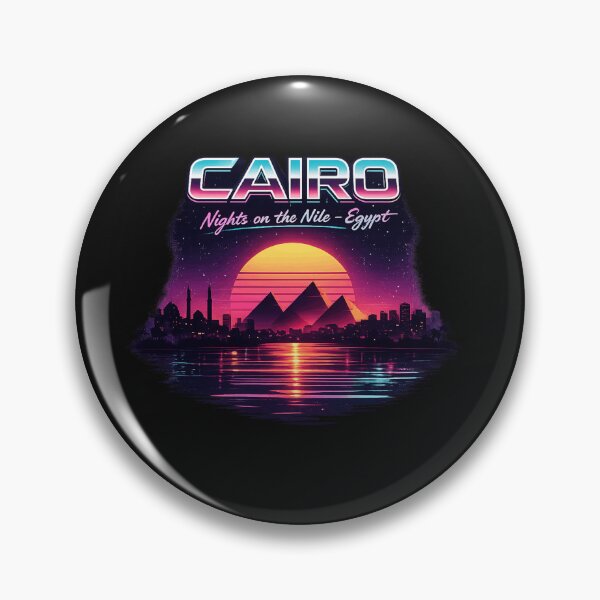 Item preview, Cairo Nights – Neon Nile Skyline Vaporwave Egypt Design designed and sold by GeniePixel.