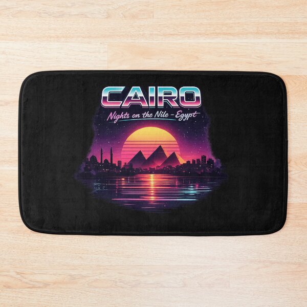 Item preview, Cairo Nights – Neon Nile Skyline Vaporwave Egypt Design designed and sold by GeniePixel.