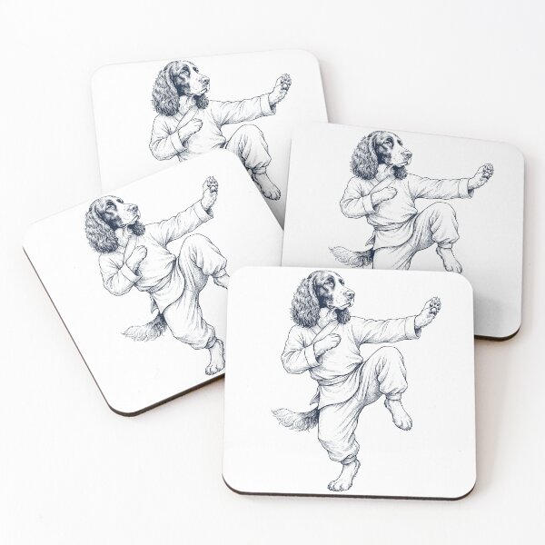 Item preview, Vintage English Springer Spaniel Doing Kung Fu Martial Art Dog Lover designed and sold by TerryConnells.