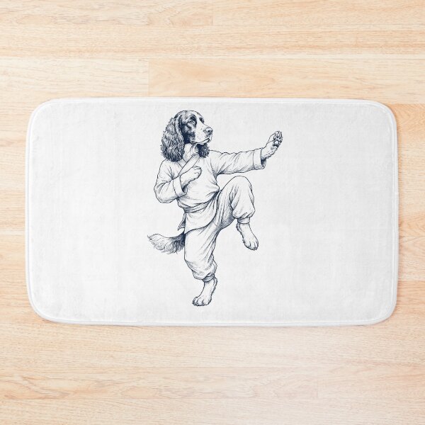Item preview, Vintage English Springer Spaniel Doing Kung Fu Martial Art Dog Lover designed and sold by TerryConnells.