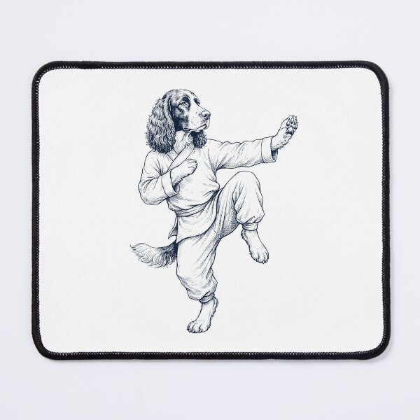 Item preview, Vintage English Springer Spaniel Doing Kung Fu Martial Art Dog Lover designed and sold by TerryConnells.