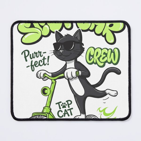 Item preview, Cool Tuxedo Cat Riding Scooter Retro Streetwear designed and sold by WelLarsDigitals.