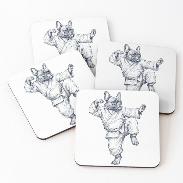 Item preview, Vintage French Bulldog Doing Kung Fu Martial Art Dog Lover designed and sold by TerryConnells.