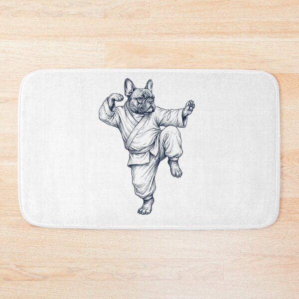 Item preview, Vintage French Bulldog Doing Kung Fu Martial Art Dog Lover designed and sold by TerryConnells.