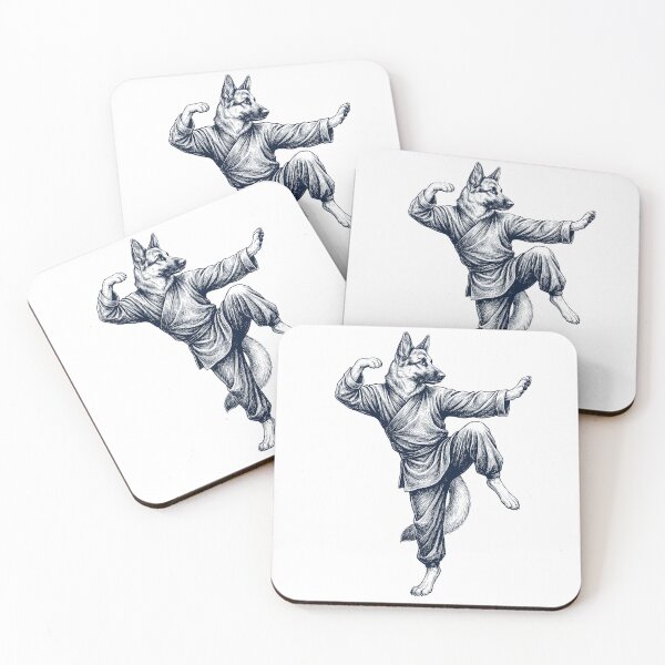 Item preview, Vintage German Shepherd Doing Kung Fu Martial Art Dog Lover designed and sold by TerryConnells.