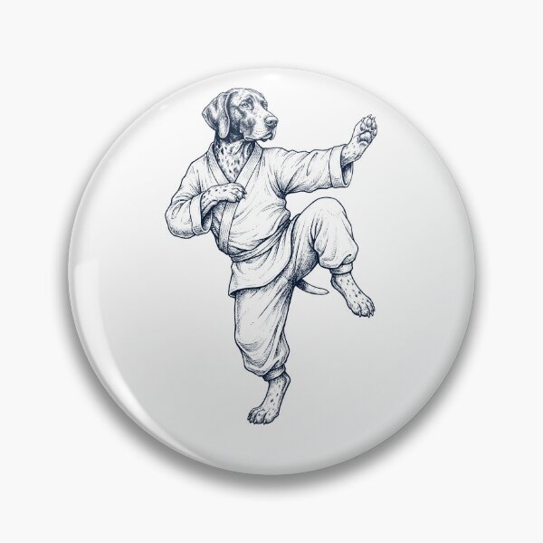 Item preview, Vintage German Shorthaired Pointer Doing Kung Fu Martial Art Dog Lover designed and sold by TerryConnells.