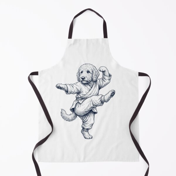 Item preview, Vintage Goldendoodle Doing Kung Fu Martial Art Dog Lover designed and sold by TerryConnells.
