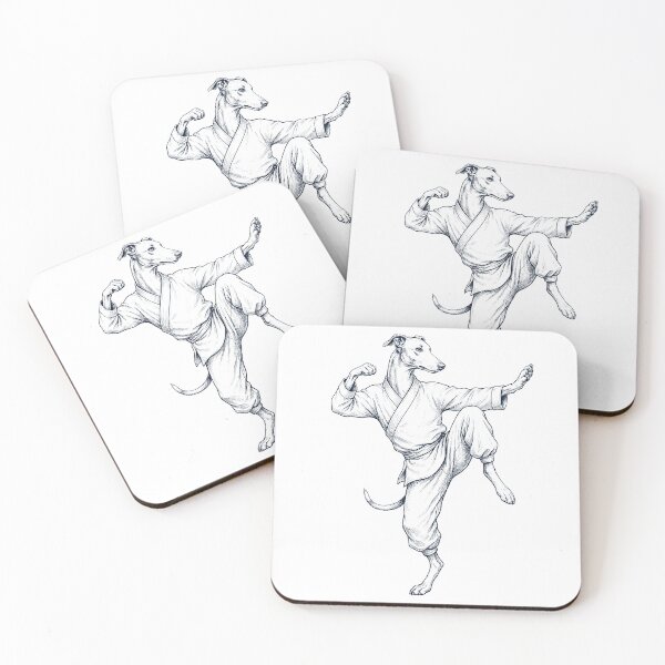 Item preview, Vintage Greyhound Doing Kung Fu Martial Art Dog Lover designed and sold by TerryConnells.