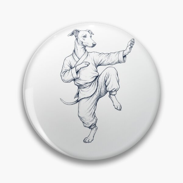 Item preview, Vintage Italian Greyhound Doing Kung Fu Martial Art Dog Lover designed and sold by TerryConnells.