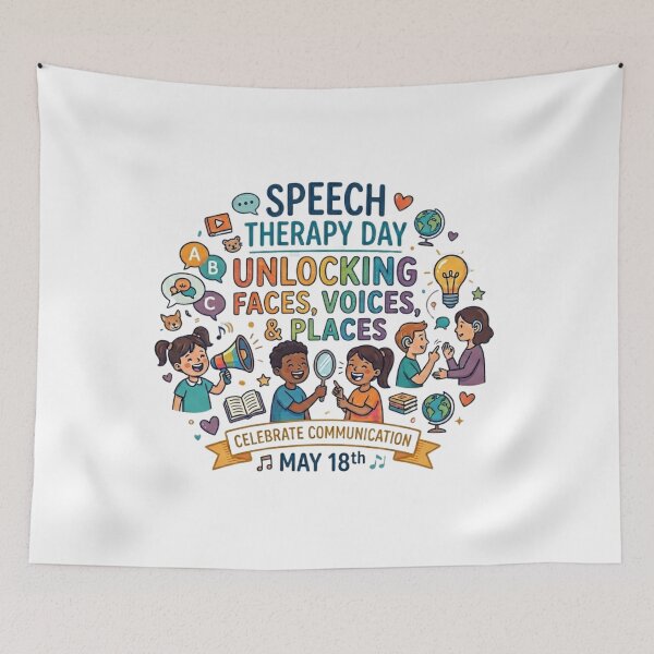 Item preview, Speech Therapy Day | Unlocking Voices & Celebrate Communication designed and sold by Wear Sculpt.