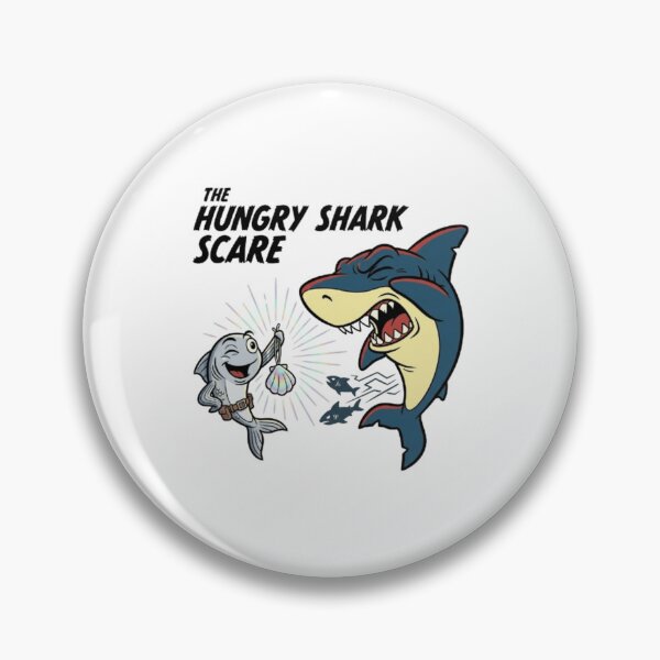 Item preview, The Hungry Shark Scare designed and sold by artistmagicshop.