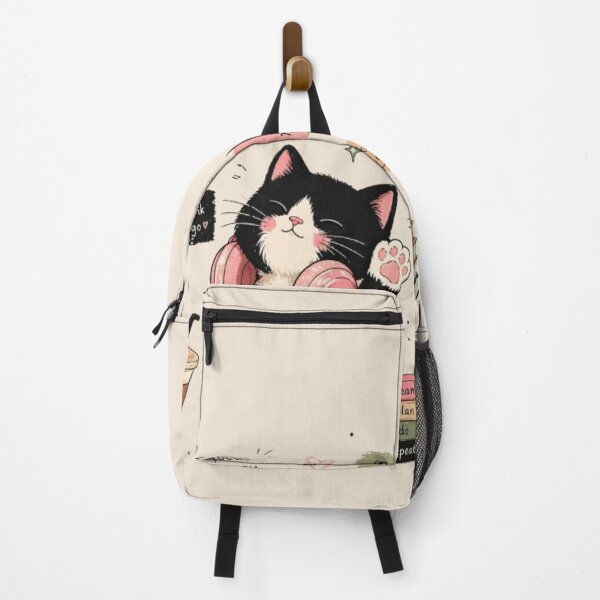 Item preview, Cute Aesthetic Cat Me Time Design Kawaii Self Care Motivational Cat Art designed and sold by IconicDesignsXd.