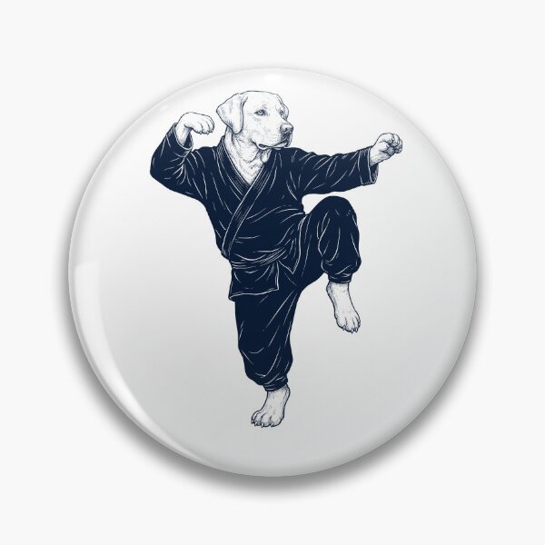 Item preview, Vintage Labrador Retriever Doing Kung Fu Martial Art Dog Lover designed and sold by TerryConnells.
