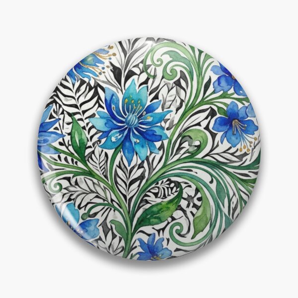 Item preview, Blue luminous floral symphony designed and sold by Sigtrix.
