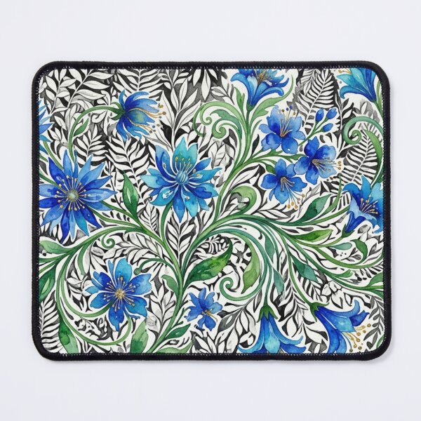 Item preview, Blue luminous floral symphony designed and sold by Sigtrix.