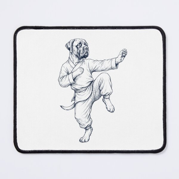 Item preview, Vintage Mastiff Doing Kung Fu Martial Art Dog Lover designed and sold by TerryConnells.