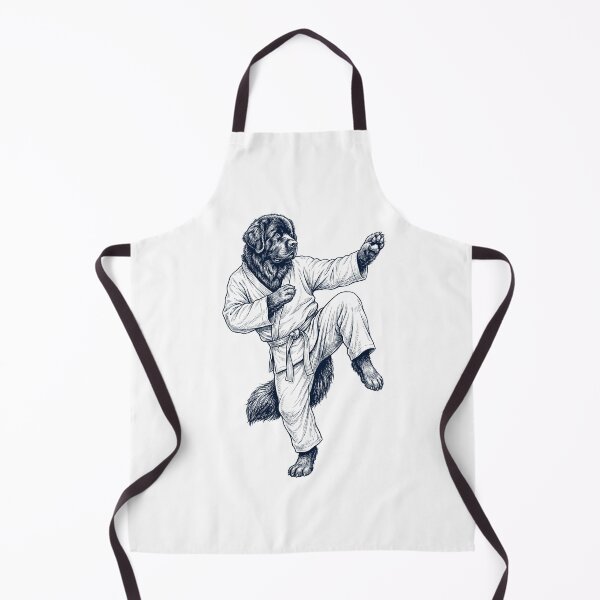 Item preview, Vintage Newfoundland Doing Kung Fu Martial Art Dog Lover designed and sold by TerryConnells.