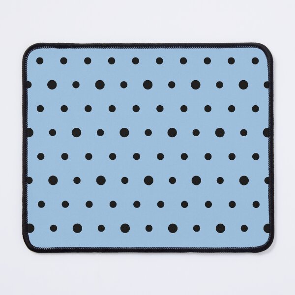 Item preview, Baby Blue And Black Polka Dot Pattern designed and sold by pattern-archive.
