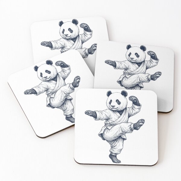 Item preview, Vintage Panda Doing Kung Fu Martial Art Animal Lover designed and sold by TerryConnells.