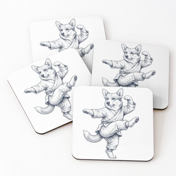 Item preview, Vintage Pembroke Welsh Corgi Doing Kung Fu Martial Art Dog Lover designed and sold by TerryConnells.