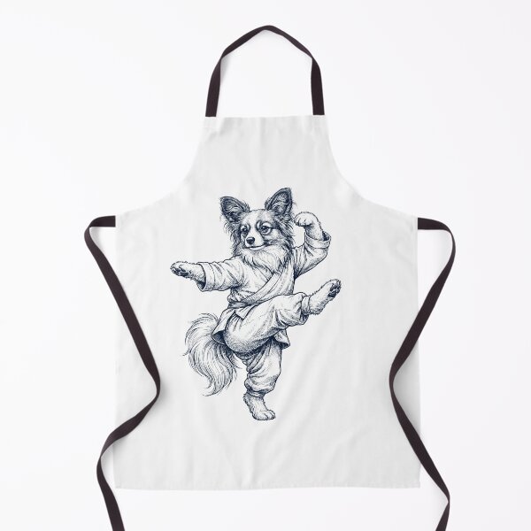 Item preview, Vintage Papillon Doing Kung Fu Martial Art Dog Lover designed and sold by TerryConnells.