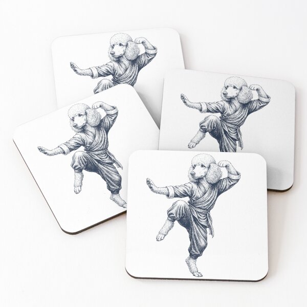 Item preview, Vintage Poodle Doing Kung Fu Martial Art Dog Lover designed and sold by TerryConnells.