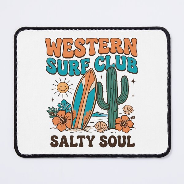 Item preview, Western Surf Club T-Shirt - Retro Coastal Cowgirl Aesthetic designed and sold by al21ex.