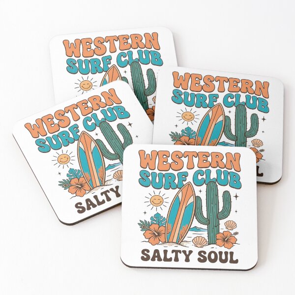 Item preview, Western Surf Club T-Shirt - Retro Coastal Cowgirl Aesthetic  designed and sold by al21ex.