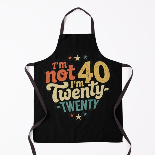 Item preview, Liquid-Text-Retro-Vintage-im-not-40-im-twenty-twenty, 40th-birthday designed and sold by w66aboo.