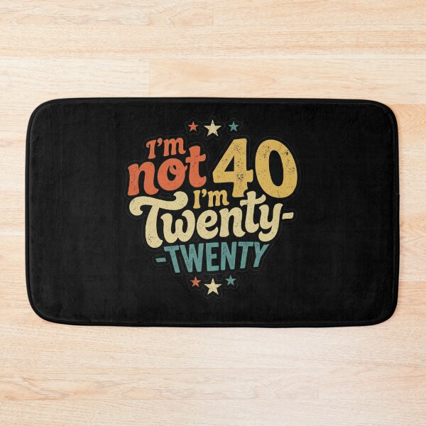 Item preview, Liquid-Text-Retro-Vintage-im-not-40-im-twenty-twenty, 40th-birthday  designed and sold by w66aboo.