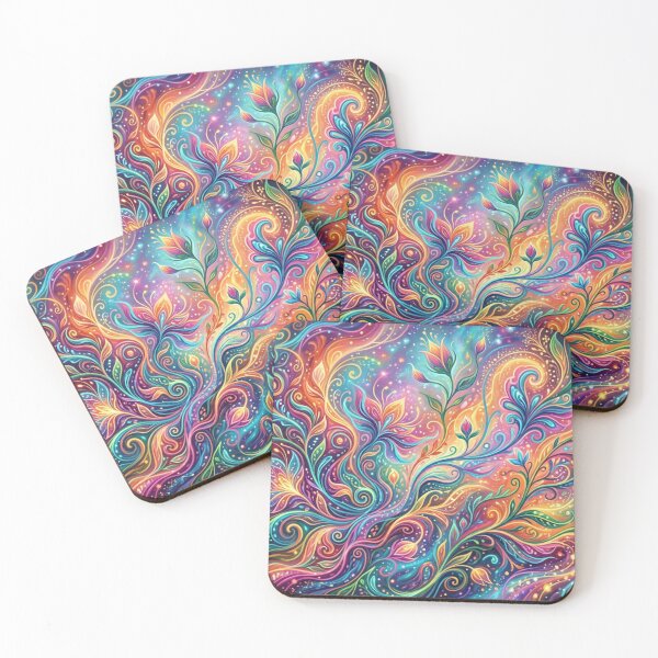 Item preview, Luminous floral swirl designed and sold by Sigtrix.